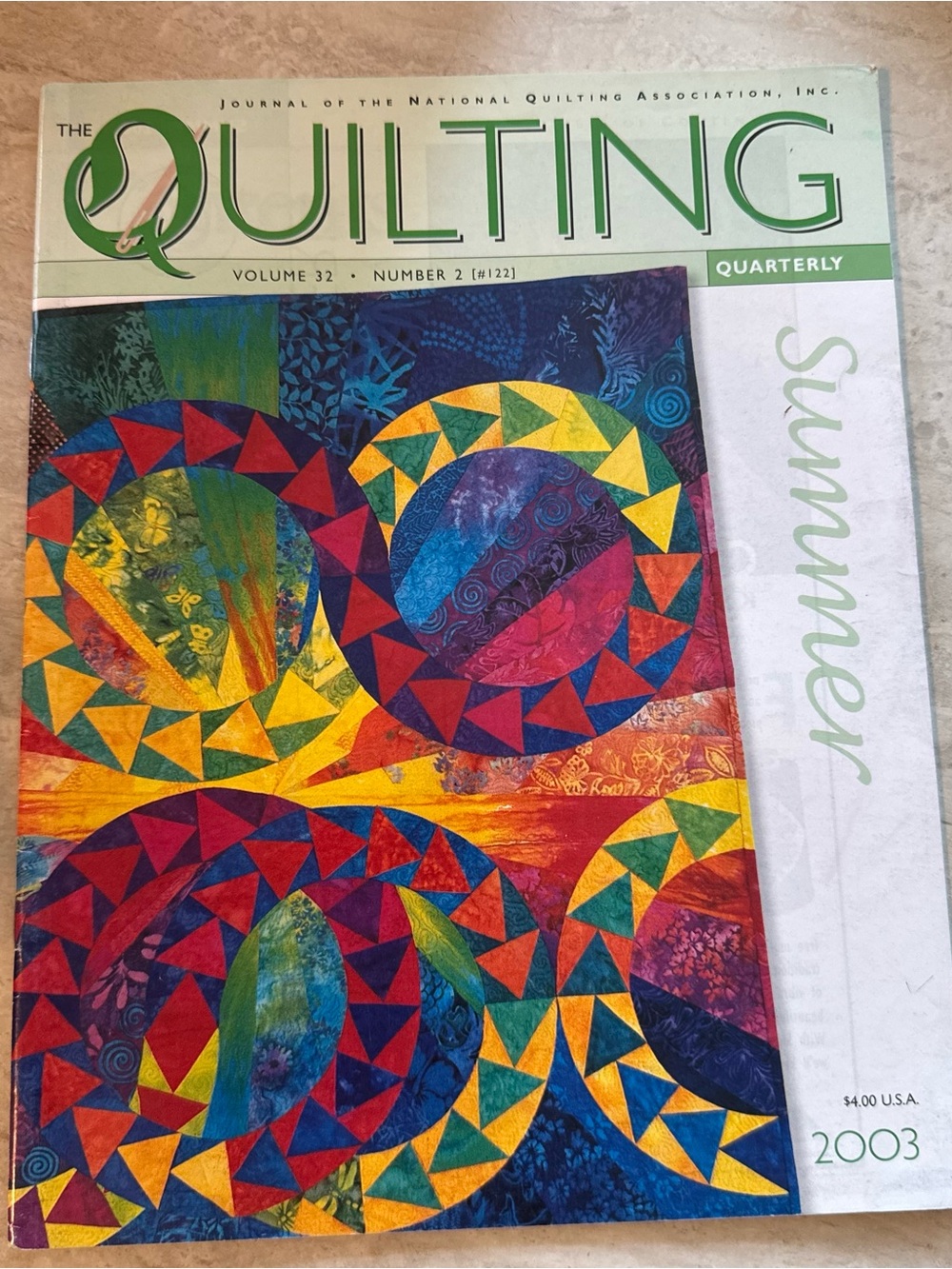 The Quilting Quarterly Summer 2003 Magazine Vintage